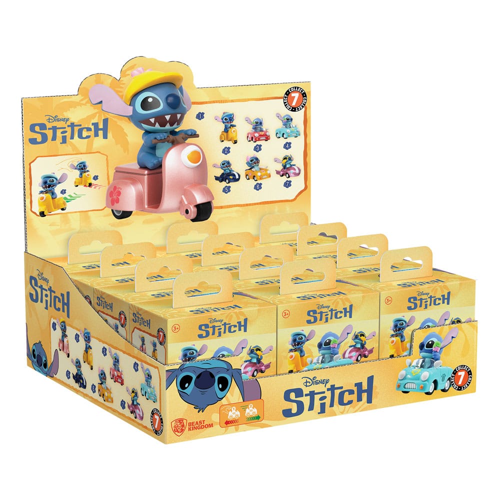 Lilo & Stitch Zoom Hero Pullback Vehicles with Figures Stitch (Blind Box Ver.) Assortment (12) - FanofThings.co.uk