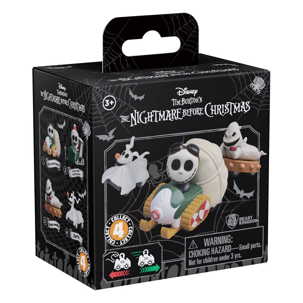 Nightmare Before Christmas Zoom Hero Pullback Vehicles with Figures (Blind Box Ver.) Assortment (12) YuMe Toys