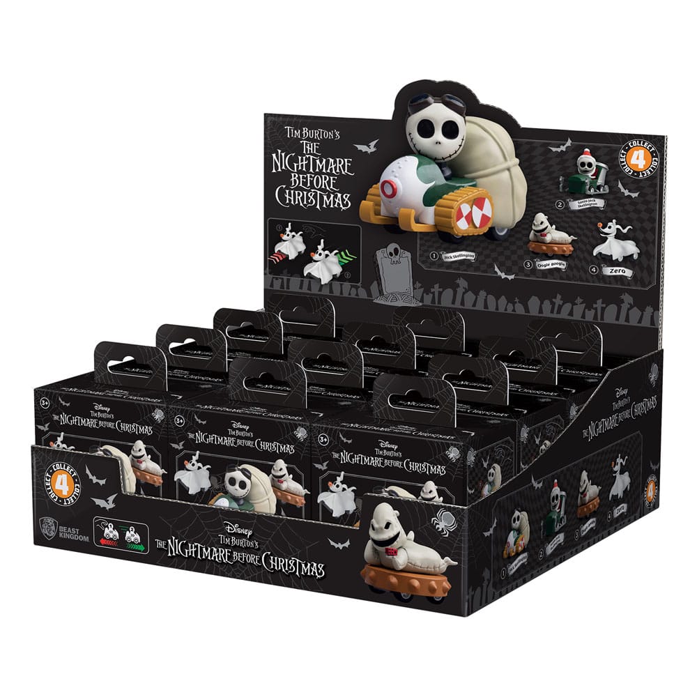 Nightmare Before Christmas Zoom Hero Pullback Vehicles with Figures (Blind Box Ver.) Assortment (12) - FanofThings.co.uk