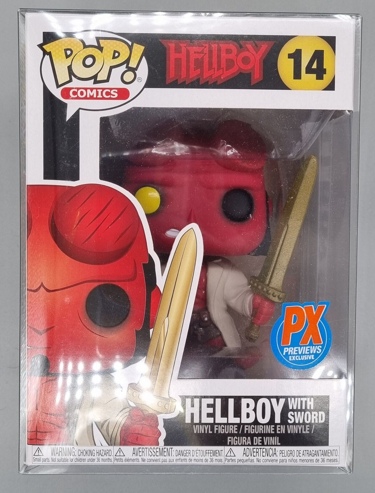 14 Hellboy (with Sword) - Pop Comics - Hellboy Exclusive Funko POP