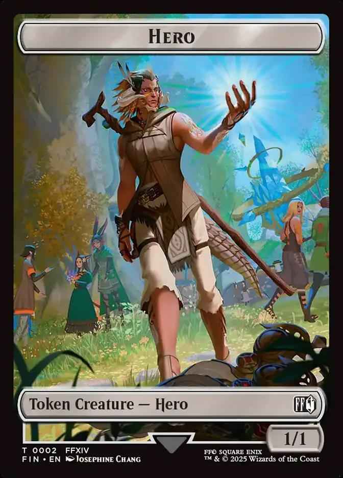 2 - Hero - Final Fantasy Tokens - Normal - Magic: The Gathering Card