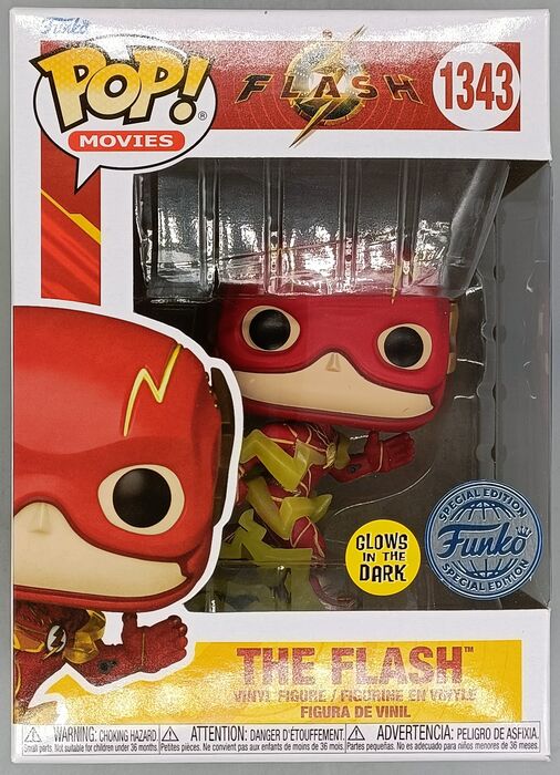 1343 The Flash (Running) Glow - DC The Flash Funko POP Funko