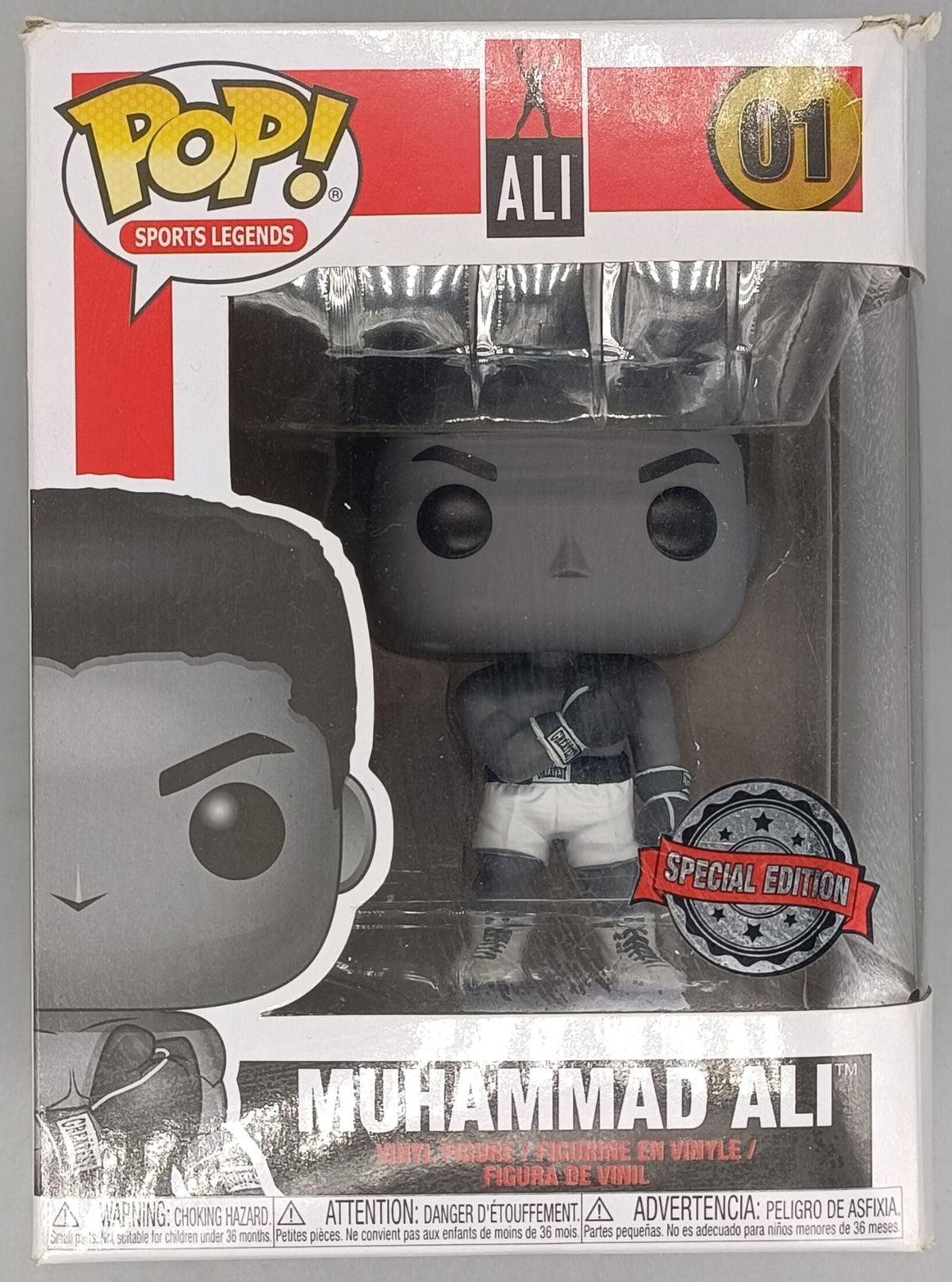 01 Muhammad Ali - B&W - Sports Legends Funko POP - Box Damaged Funko