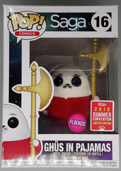 16 Gh�s in Pajamas - Flocked - SAGA - 2018 Con Box Damaged Funko POP