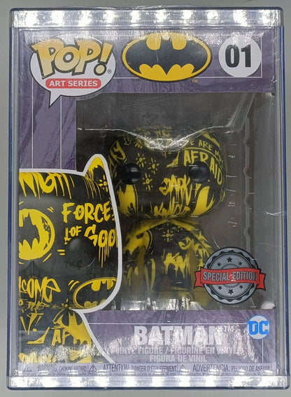 01 Batman (Black/Yellow) - Art Series - DC Funko POP Funko