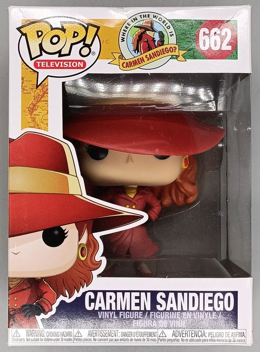 662 Carmen Sandiego - Carmen Sandiego - Box Damaged Funko POP