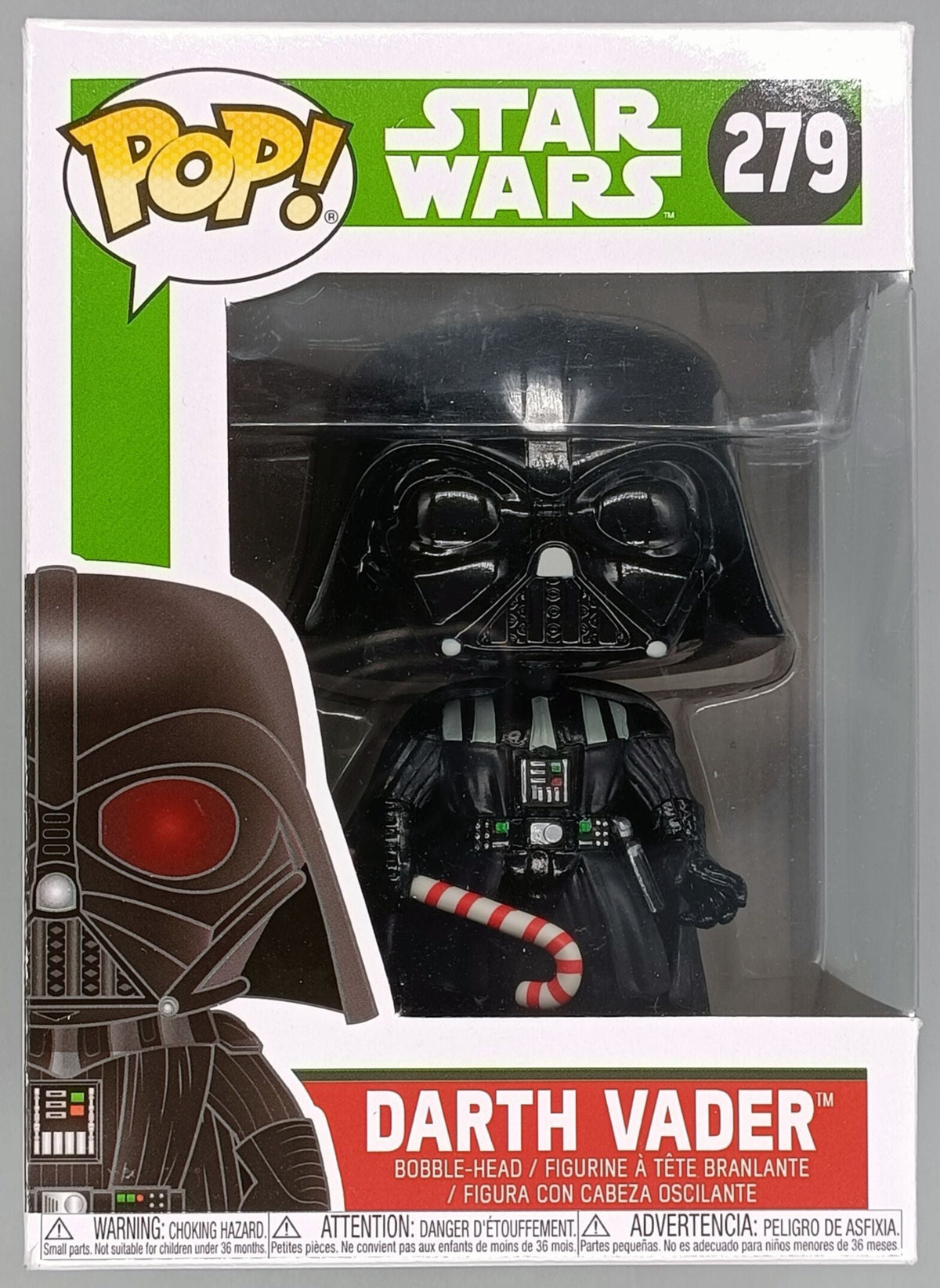 279 Darth Vader (w/ Candy Cane) - Star Wars Holidays Funko POP - Box Damaged Funko