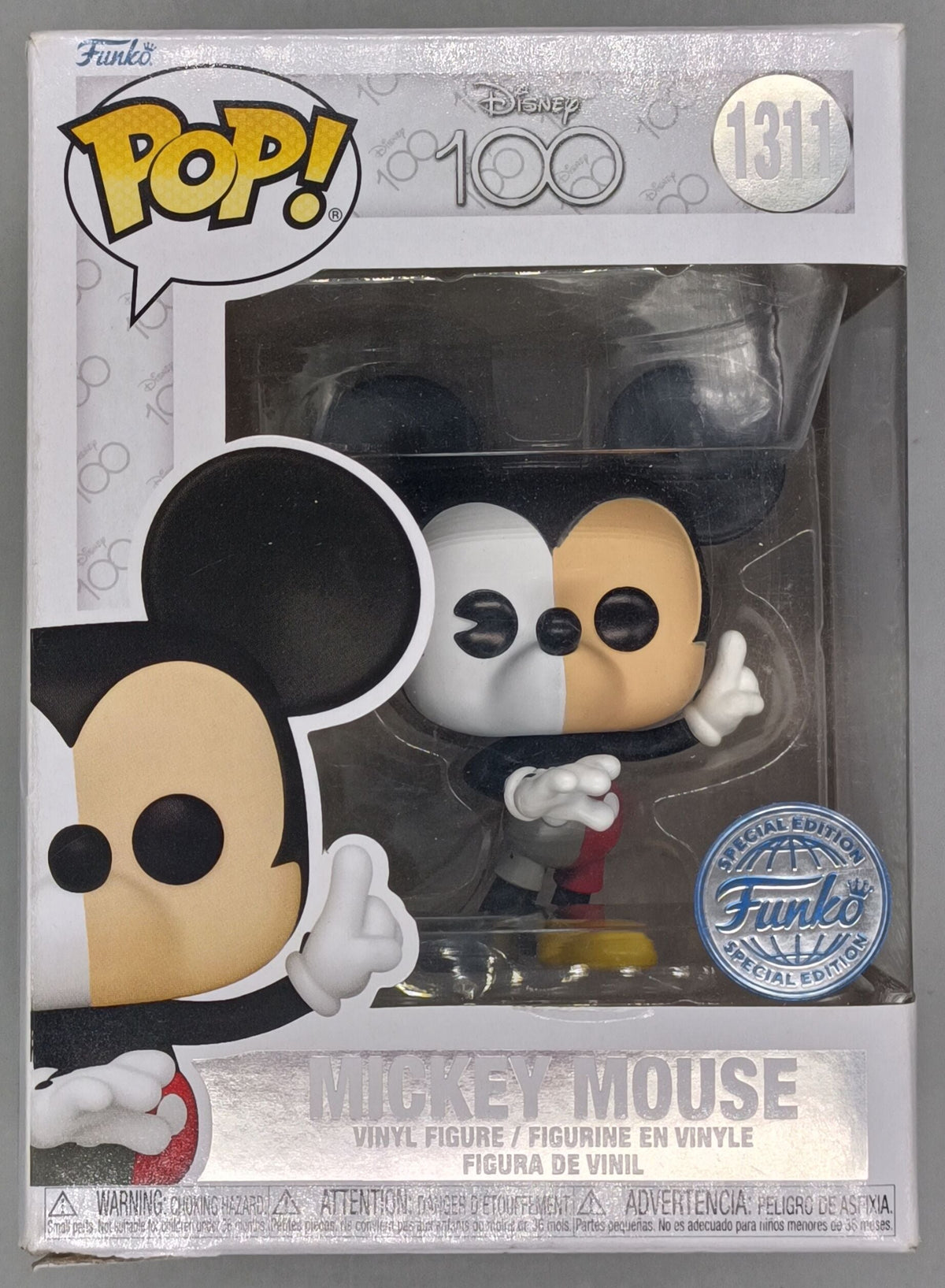 1311 Mickey Mouse (Split) - Disney 100 - Box Damaged Funko POP Funko