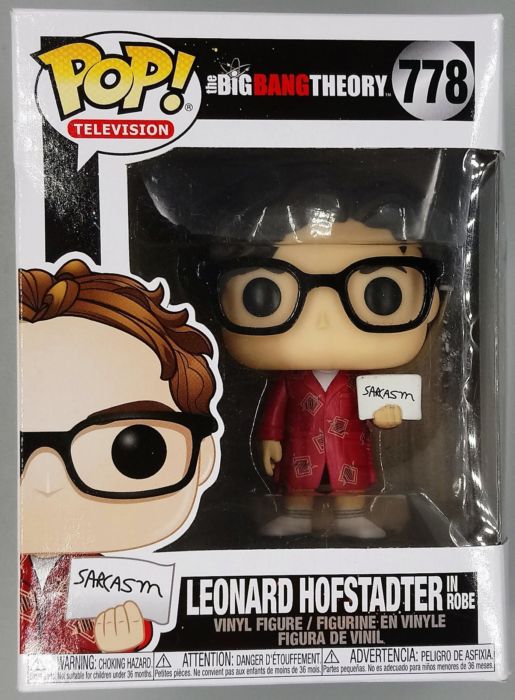 778 Leonard Hofstadter (in Robe) Big Bang Theory Box Damaged Funko POP Funko