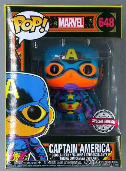 648 Captain America (Blacklight) - Marvel Funko POP