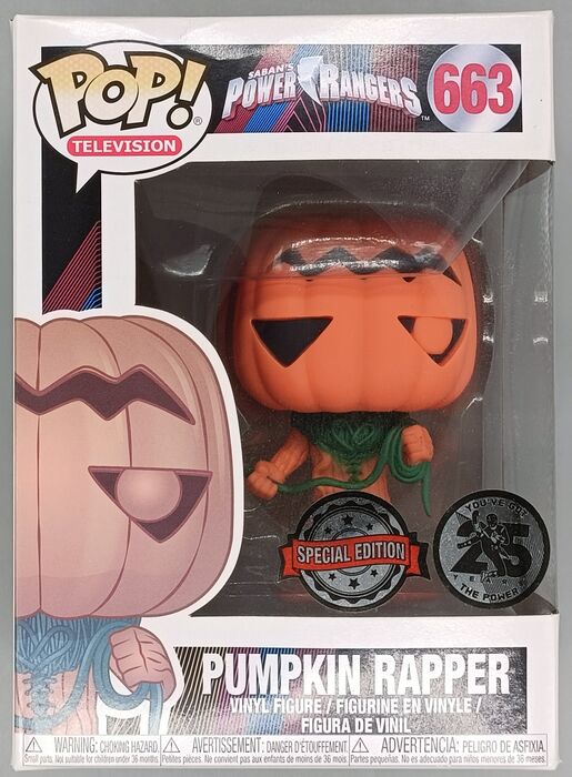 663 Pumpkin Rapper - Power Rangers - Box Damaged Funko POP