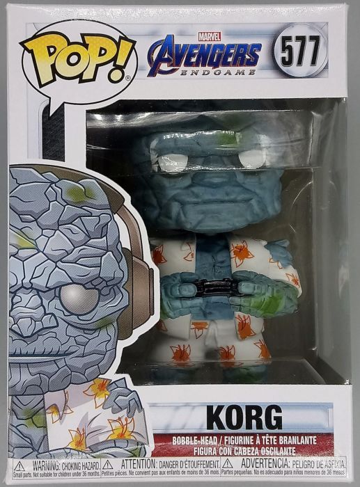 577 Korg (Gamer) - Marvel Avengers Endgame Box Damaged Funko POP