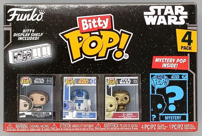 Star Wars Funko Bitty POP Vinyl Figure 4-Pack Princess Leia - New Funko Bitty POP