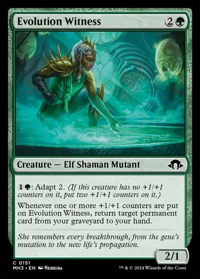 151 - Evolution Witness - Modern Horizons 3 - Normal - Magic: The Gathering Card