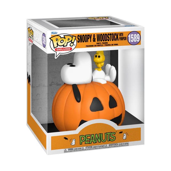 1589 Snoopy & Woodstock w/Pumpkin Deluxe - Peanuts Funko POP - Brand New