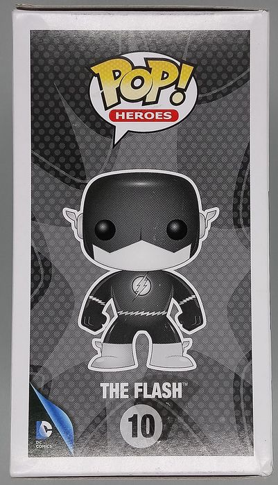 10 The Flash - B&W - DC Super Heroes - Box Damaged Funko POP
