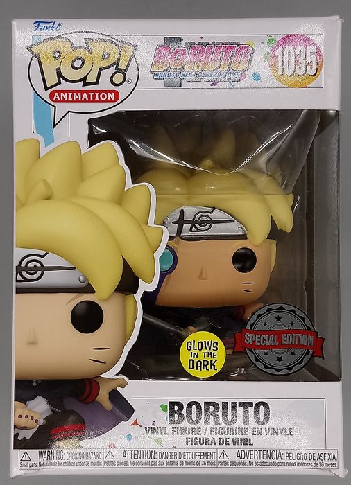 1035 Boruto (w/ Marks) Glow Boruto Naruto Next Gener Box Damaged Funko POP