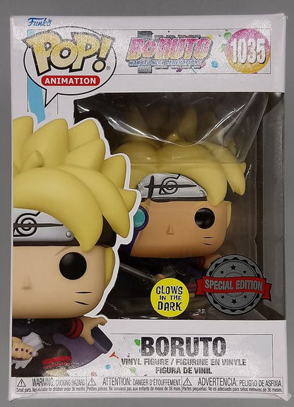 1035 Boruto (w/ Marks) Glow Boruto Naruto Next Gener Box Damaged Funko POP