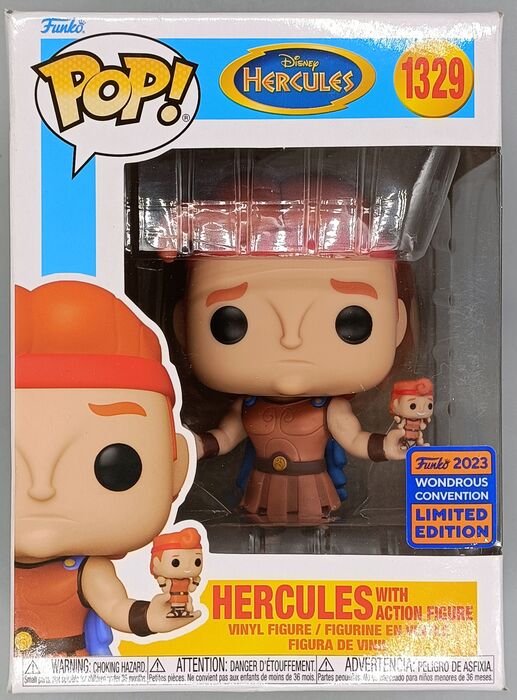 1329 Hercules (with Action Figure) Disney - 2023 Con Box Damaged Funko POP