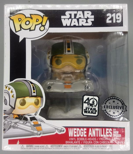 219 Wedge Antilles (with Snow Speeder) Deluxe Star Wars - Box Damaged Funko POP