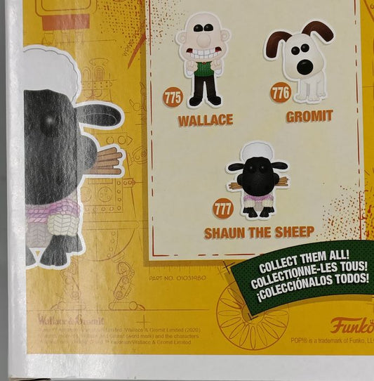777 Shaun the Sheep - Wallace & Gromit - Funko POP - Box Damaged