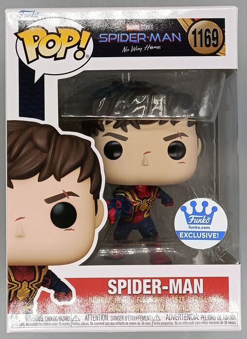 1169 Spider-Man (Unmasked) Marvel No Way Home Box Damaged Funko POP Funko