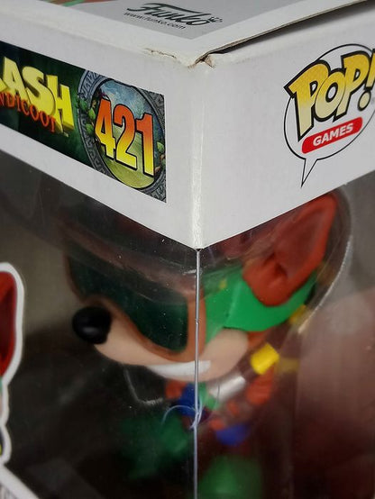 421 Crash Bandicoot (with Scuba Gear) Crash Bandicoot Box Damaged Funko POP