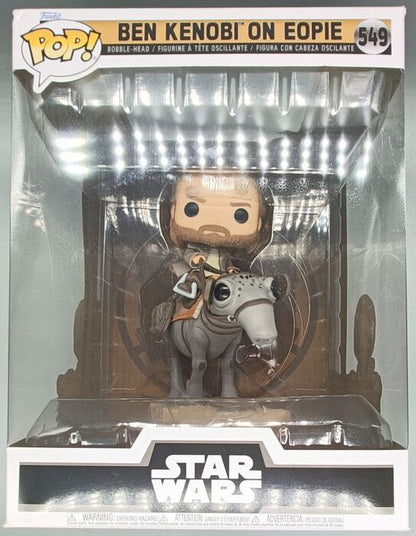 549 Ben Kenobi on Eopie - Deluxe  Star Wars  - Box Damaged Funko POP