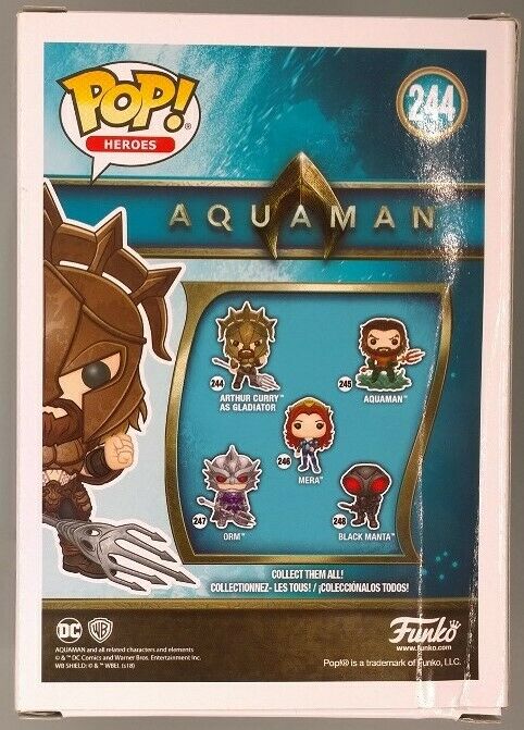 244 Arthur Curry (as Gladiator) DC Aquaman - Box Damaged Funko POP