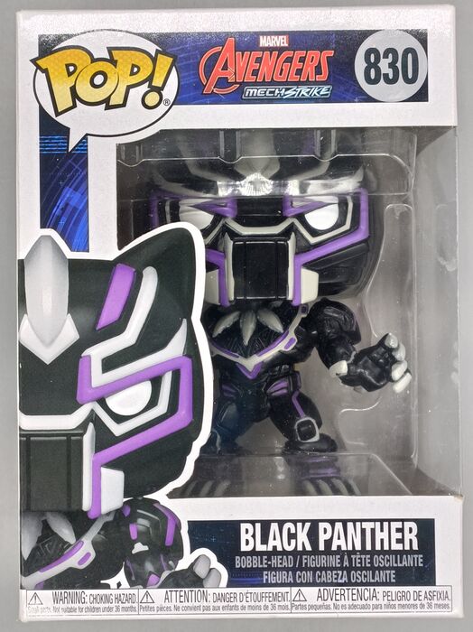 830 Black Panther - Marvel Avengers Mech Strike Box Damaged Funko POP