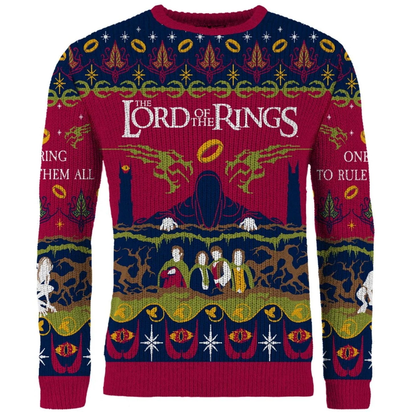 Lord Of The Rings One Sweater To Rule Them All Christmas Jumper (Size L)