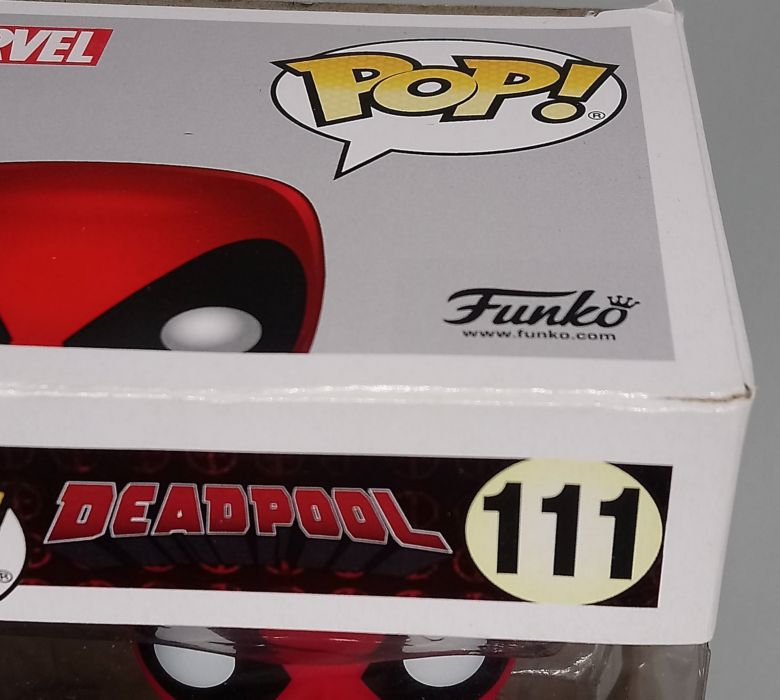 111 Deadpool (Two Sword) - Marvel Deadpool Box Damaged Funko POP
