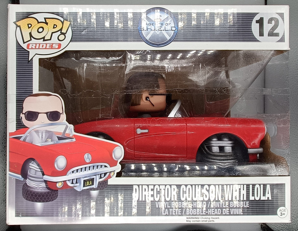 12 Director Coulson with Lola Rides Marvel Agents Of S.H.I.E.L.D Box Damaged Funko POP