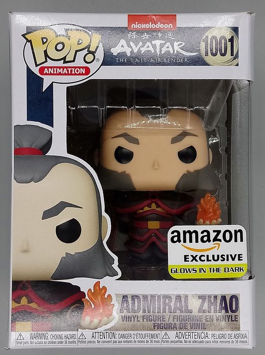 1001 Admiral Zhao (w/ Fireball) Glow Avatar: The La Box Damaged Funko POP