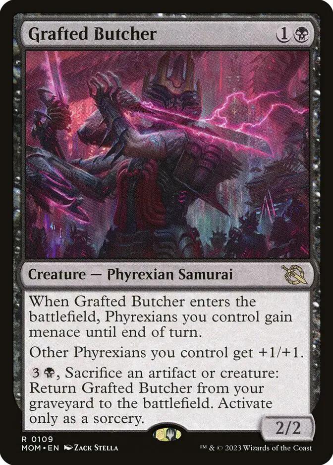 109 - Grafted Butcher - March of the Machine - Normal - Magic: The Gathering Card