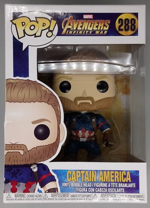 288 Captain America - Marvel Avengers Infinity Box Damaged Funko POP