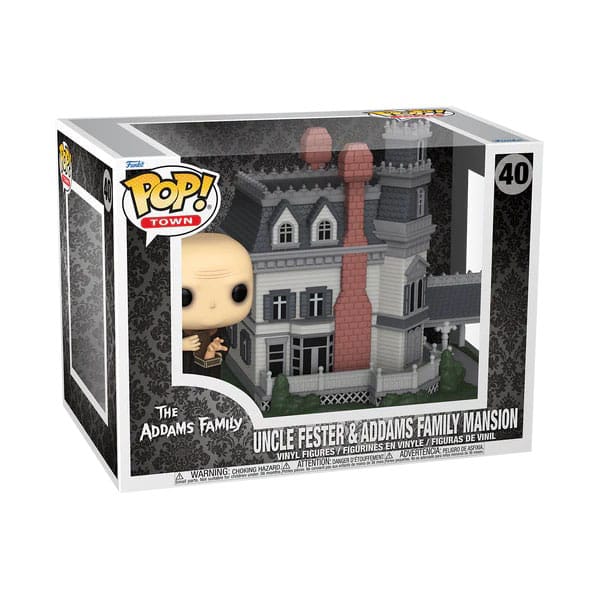 40 Uncle Fester and Addams Family Mansion - Town - The Addams Family Funko POP - Brand New