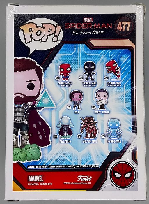 477 Mysterio (w/out Helmet) Marvel Spider-Man Fa Box Damaged Funko POP