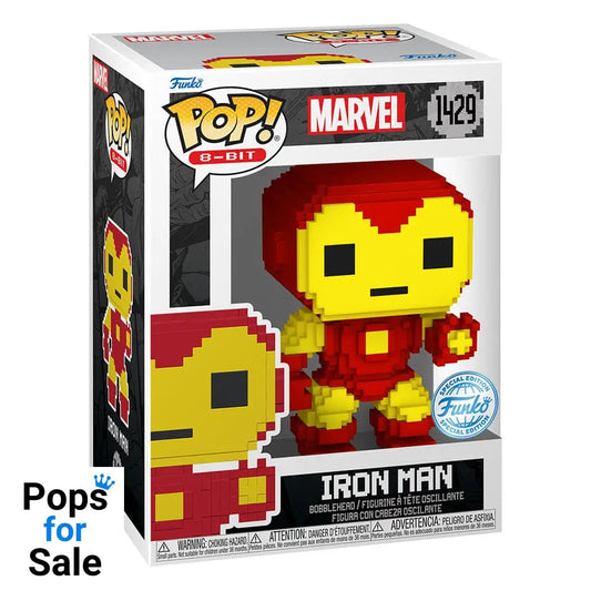 1429 Iron Man - Marvel 8-Bit Funko POP PRESALE