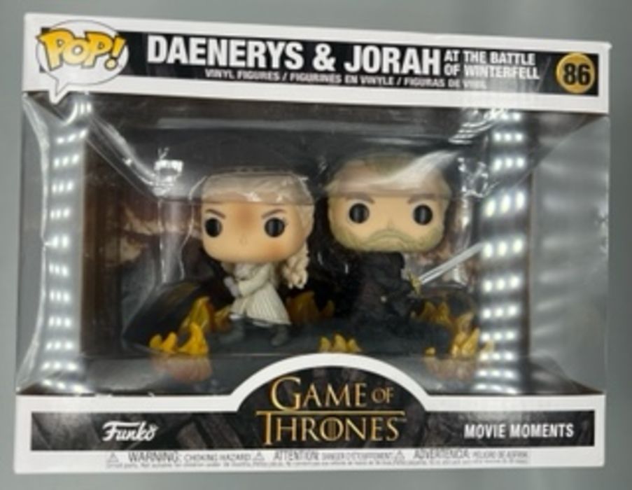 86 Daenerys & Jorah (at the Battle of Winterfell) TV Box Damaged Funko POP Funko