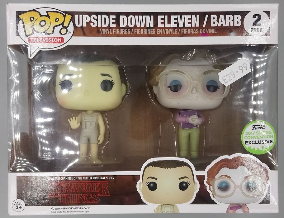 [2 Pack] Upside Down Eleven / Barb Stranger Things 20 Box Damaged Funko POP Funko