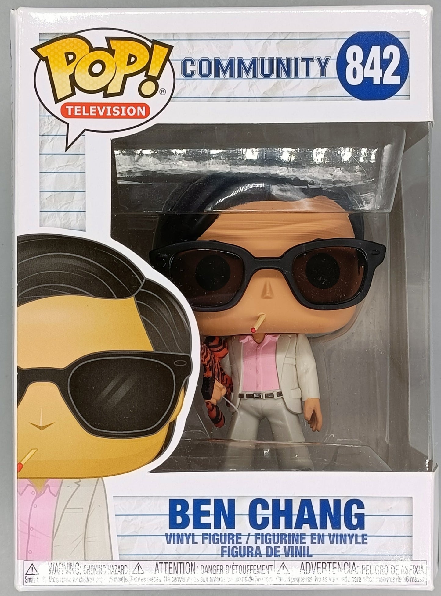 842 Ben Chang - Community - Damaged Box Funko POP