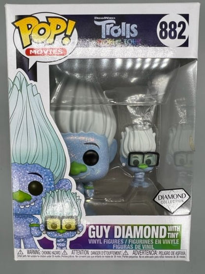 882 Guy Diamond (with Tiny) Diamond - Trolls World Tour Funko POP