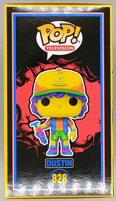 828 Dustin (w/ Vest) Blacklight - Stranger Things Funko POP