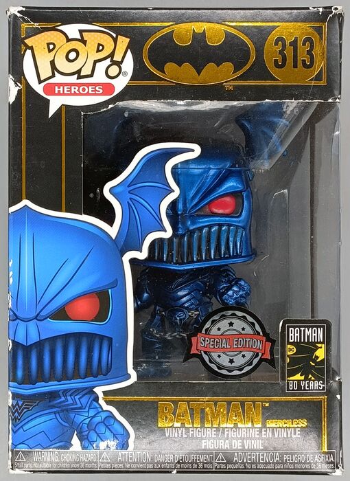 313 Batman (Merciless) - Metallic - DC - Box Damaged Funko POP Funko