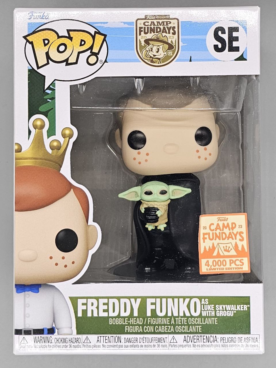 SE Freddy Funko as Luke Skywalker with Grogu - 4000 Ltd Funko POP Funko