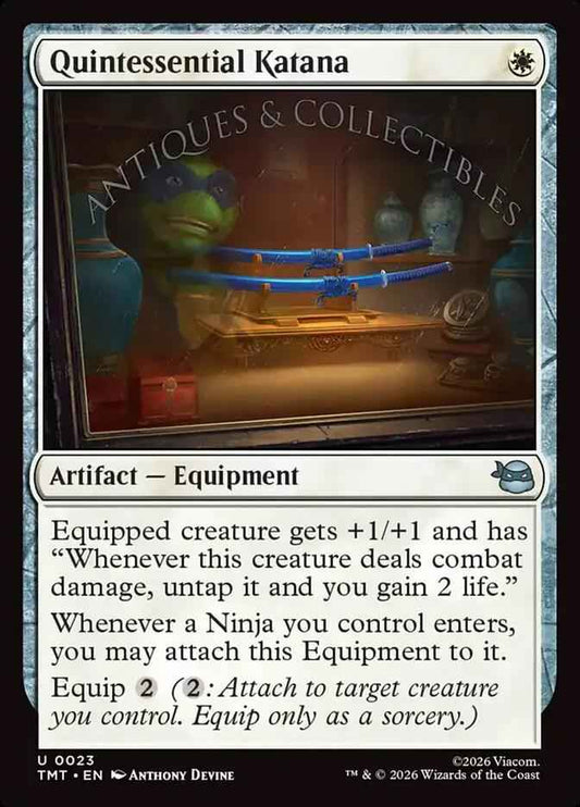 23 - Quintessential Katana - Teenage Mutant Ninja Turtles - Foil - Magic: The Gathering Card