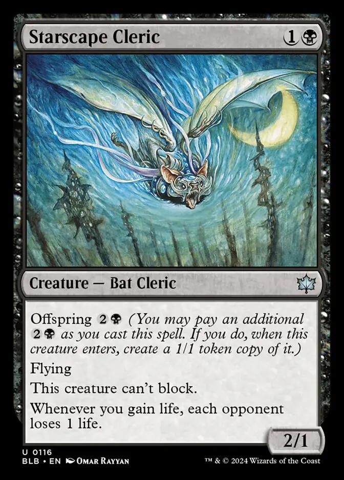 116 - Starscape Cleric - Bloomburrow - Normal - Magic: The Gathering Card