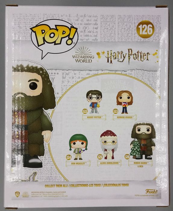 126 Rubeus Hagrid (Holiday) - 6 Inch - Harry Potter Funko POP