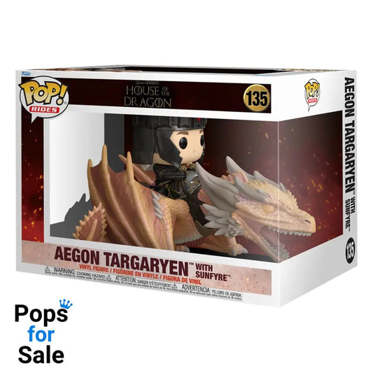 135 Aegon Targaryen with Sunfyre - Rides House of the Dragon Funko POP - Brand New